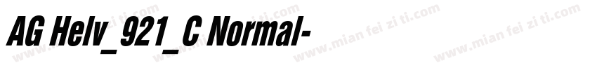 AG Helv_921_C Normal字体转换